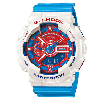 Casio g-shock นาฬิกาข้อมือ รุ่น GA-110AC-7ADR Limited Edition (สีขาว/ฟ้า)