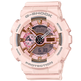 Casio G-Shock Mini นาฬิกาข้อมือผู้หญิง สายเรซิ่น รุ่น GMAS110MP-4A1 - สีชมพู
