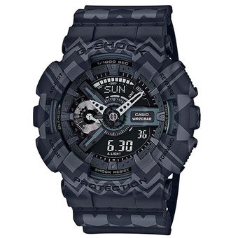 Casio G-Shock นาฬิกาข้อมือผู้ชาย สีดำ สายเรซิน รุ่น GA-110TP-1ADR