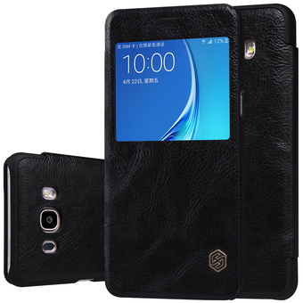 Nillkin เคส Samsung Galaxy J7 Version 2 (2016) รุ่น QIN Leather Case (Black)