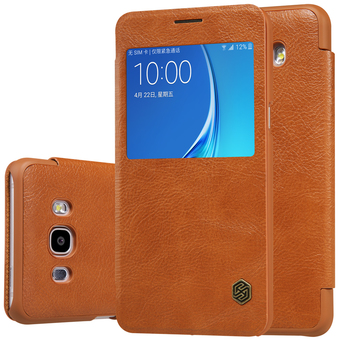 Nillkin เคส Samsung Galaxy J7 Version 2 (2016) รุ่น QIN Leather Case (Brown)