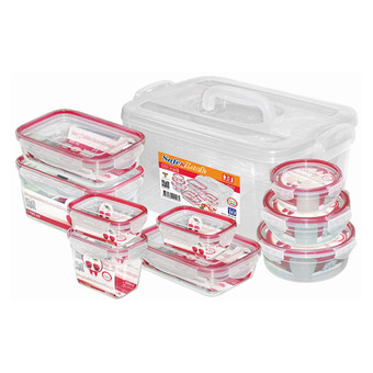 JCJ ชุดกล่องถนอมอาหาร Safe &amp; Lock รุ่น 92553 จำนวน 20 ชิ้น รวมฝา