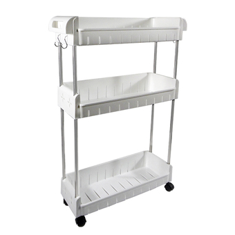 YSB CASSA ชั้นวางของอเนกประสงค์แบบประหยัดพื้นที่ 3 ชั้น แบบล้อเลื่อน รุ่น PST-L343