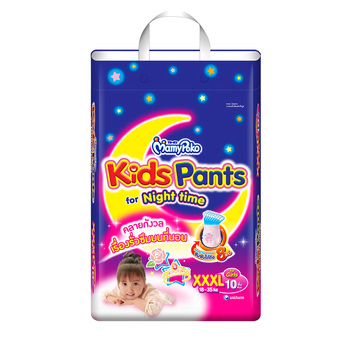 Mamy poko Kids Pants Night time XXXL10 ชิ้น (สำหรับเด็กหญิง)