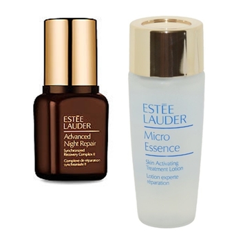Estee Lauder Micro Essence Skin Activating Treatment Lotion 30ml.+ Night Repair 7ml. (เซ็ตคู่)