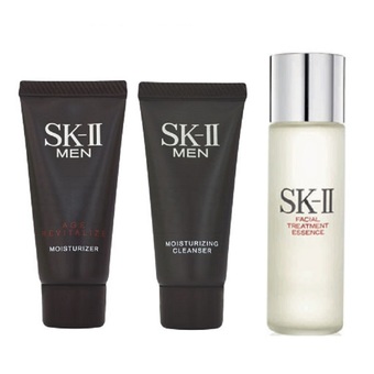 SK-II Perfect Face Set for Men (Essence+Age Revitalize Moisturizer+Cleanser) ขนาดทดลอง