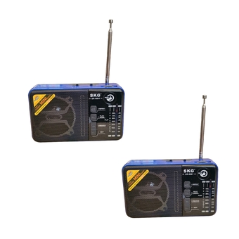 SKG วิทยุจิ๋ว &amp; USB/SD Card รุ่น SR-9001 (สีน้ำเงิน) [2ชุด]