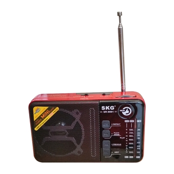 SKG วิทยุจิ๋ว &amp; USB/SD Card รุ่น SR-9001 (สีแดง)