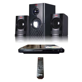 SKG ลำโพง รุ่น AV-7010 A (สีดำ) + SKG DVD Player รุ่น DV-9241 HDMI (สีดำ)