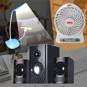 SKG ชุดเซ็ทประหยัดสุดคุ้ม 3 รุ่น AV-7010A +KG-2000 ฟ้า+PB2600 ขาว