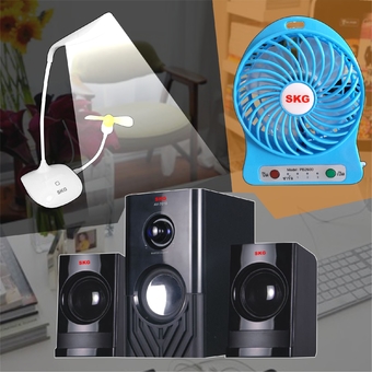 SKG ชุดเซ็ทประหยัดสุดคุ้ม 3 รุ่น AV-7010A +KG-2000 ขาว+PB2600 ฟ้า