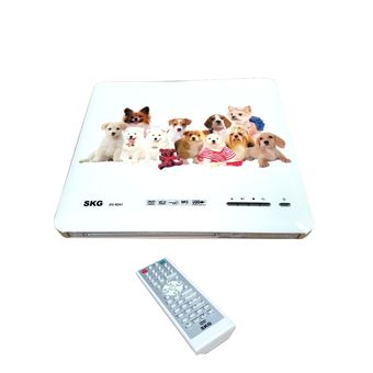 SKG DVD Player รุ่น DV-9241 ABC+usb ลายหมา (White)
