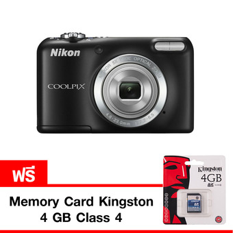 NIKON กล้องดิจิตอล รุ่น Coolpix L27 (สีดำ) แถมฟรี Memory card Kingston 4 GB