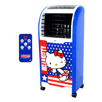 GALAXY พัดลมไอเย็น Hello Kitty พร้อมรีโมทคอนโทรล รุ่น AB-603 สีน้ำเงิน