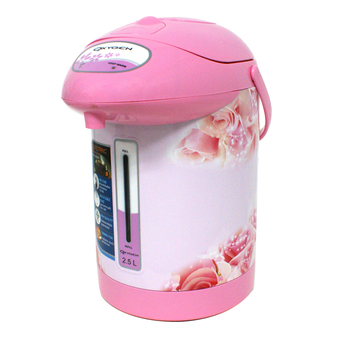 OXYGEN กระติกต้มน้ำไฟฟ้าลายดอกไม้ 2.5L KT-284 (Pink)