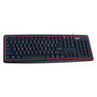 MD-TECH คีย์บอร์ด Keyboard USB. KB-338 (Black/Red)