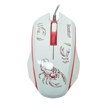 BOSSTON MOUSE GAMING X7 WH+RD