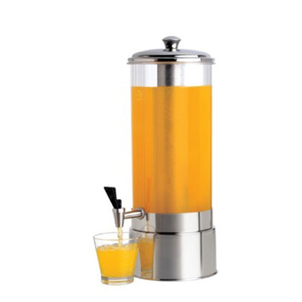 Zebra โถคูเลอร์จ่ายน้ำหวานอคิลิกใสฐานสเตนเลส 7 ลิตร