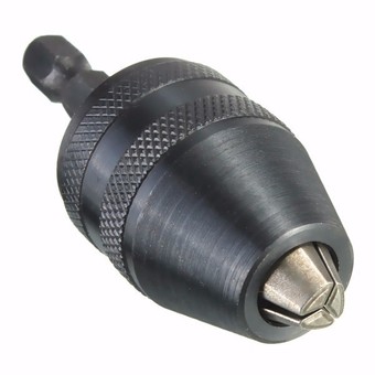 0.5-8mm Keyless Electric Drill Chuck Screwdriver Driver Adaptor 1/4 &#039;&#039; Hex Shank