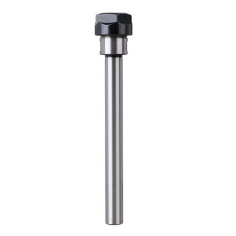 C16-ER20A-150L CNC Straight Shank Collet Chuck Silver