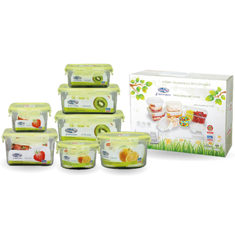 Super Lock กล่องอาหาร Super lock Set 14 ชิ้นรวมฝา