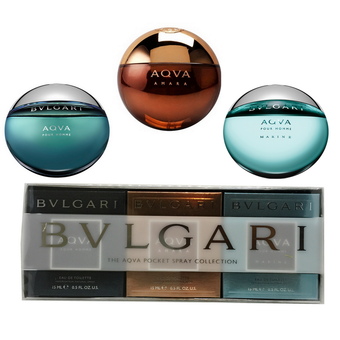 BVLGARI The AQVA Pocket Spray Collection (15 ml. x 3 กล่อง)