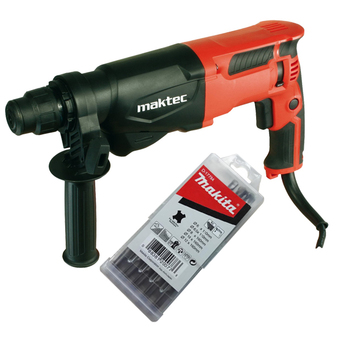 MAKTEC ชุดสว่าน maktec mt870 พร้อม ดอกสว่าน makita