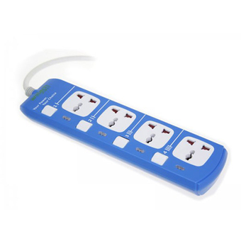 Anitech ปลั๊กพ่วง 4 ช่อง รุ่น H304-BL ( สีฟ้า )