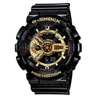 Casio G-Shock นาฬิกาข้อมือผู้ชาย สีดำ/ทอง รุ่น GA-110GB-1ADR
