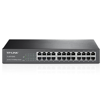 TP-LINK TL-SF1024D 24-Port 10/100Mbps Switch - สีดำ