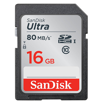 SANDISK DIGITAL MEDIA CARD 16 GB. SD CARD Ultra SDHC Class 10 รุ่น SDSDUNC_016G_GN6IN
