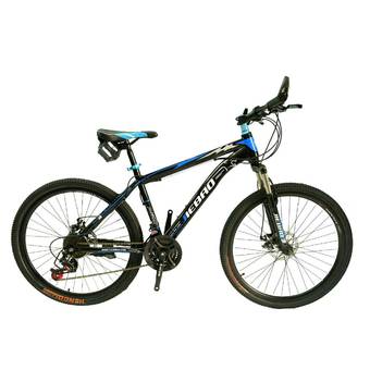 JIEBAO จักรยานเสือภูเขา Mountain Bike วงล้อ 26 นิ้ว วงล้ออลูมิเนียม (Aluminium) 2ชั้น ตัวเฟรม Hi-Ten ชุดเกียร์ 21สปีด ระบบชิฟเตอร์ (shifter)สี (สีดำ/น้ำเงิน)