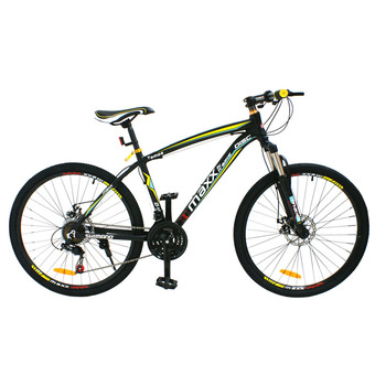 K-BIKE MAXX จักรยานเสือภูเขา ALLOY MOUTAIN BIKE 26" 21 speed SHIMANO รุ่น TAMPA 26KAMTB2110 (ดำ/เหลือง)"