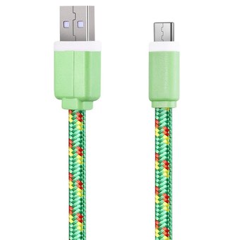 1M Type C USB 3. 1 Transfer Data Charging Cable for Phones (Green) - Intl
