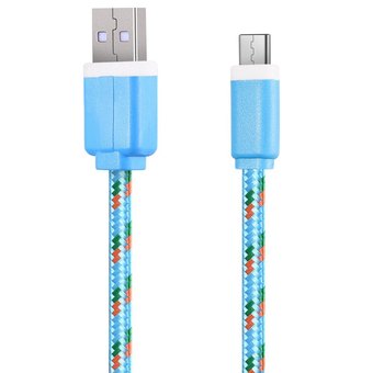 2M Type C USB 3. 1 Transfer Data Charging Cable (Blue) - Intl