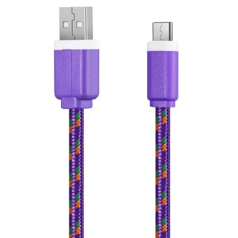 1M Type C USB 3. 1 Transfer Data Charging Cable for Phones (Purple) - Intl