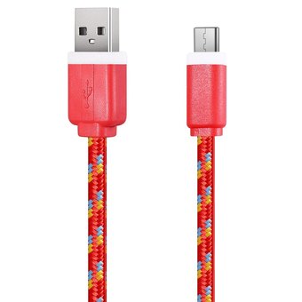 1M Type C USB 3. 1 Transfer Data Charging Cable for Phones (Red) - Intl