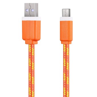 1M Type C USB 3. 1 Transfer Data Charging Cable for Phones (Orange) - Intl