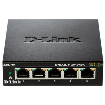 D-LINK NETWORK SWITCH รุ่น DGS-105 ( Black )