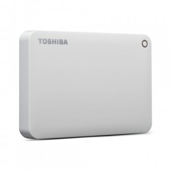 Toshiba 1TB Canvio Connect II Portable Hard Drive (White)