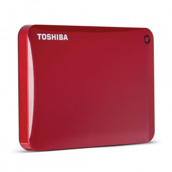 Toshiba 1TB Canvio Connect II Portable Hard Drive (Red)