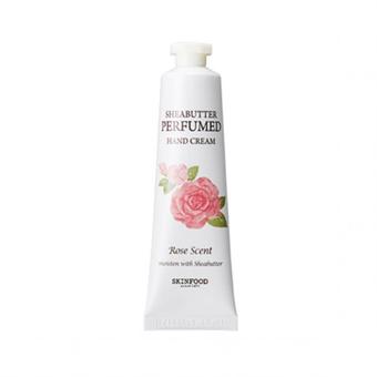 SkinFood Shea Butter Perfumed Hand Cream ครีมทามือ # Rose Scent (สูตรกุหลาบ)