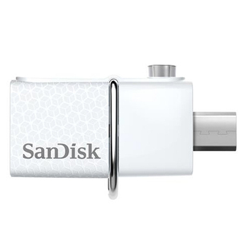 SANDISK FLASH DRIVE 32 GB. DUAL USB 3.0 White SDDD2_032G_G46W OTG WHITE