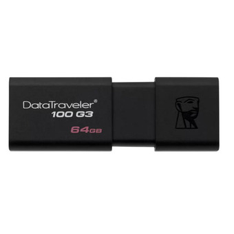 KINGSTON FLASH DRIVE 64 GB. DT100G3/64GBFR USB 3.1