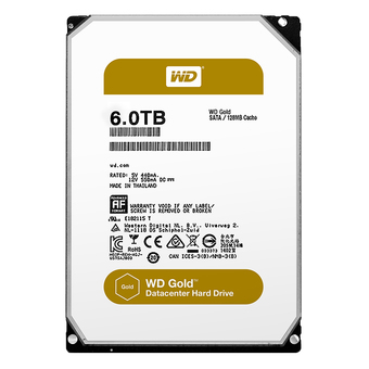 WESTERN HDD - Hard Disk Internal 6.0 TB SATA-III 128 BIT (WD6002FRYZ) GOLD