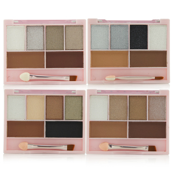 XES อายแชโดว์ + เขียนคิ้ว 4Colors Eye Shadow 2Colors Eyebrow Powder (4 ตลับเบอร์ 1,2,3,4)