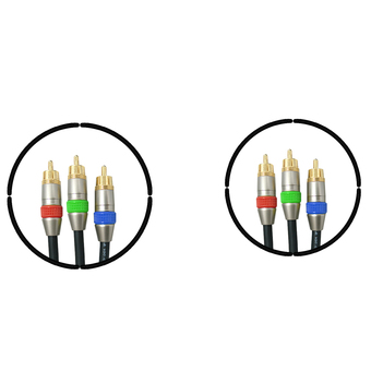 SONAR สายสัญญาณภาพและเสียง สาย DVD 3RCA ประกอบ - 3RCA ประกอบ R6-730 (ความยาว 3 ม.) ซื้อ 1 แถม 1