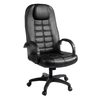 ADHOME เก้าอี้ผู้บริหารหุ้มหนัง หลังสูง รุ่น PR-156 (สีดำ)