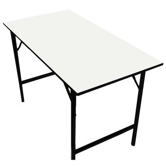 Tesco โต๊ะอเนกประสงค์หน้าขาวพับได้ 90X60X75 ซม.