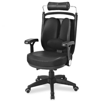 เก้าอี้เพื่อสุขภาพ เออร์โกเทรน รุ่น ดูอัล08 (Dual-08BPP) หนังพียู สีดำ